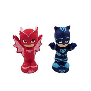 PJ Masks Bath Toy Set Catboy Owlette Water Toys Red Blue Action Figures